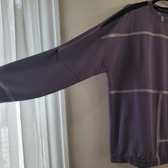 2XL Saks Fifth Avenue Madison Supply Purple Crewneck Utility Sweater Shirt Men - Picture 7 of 12